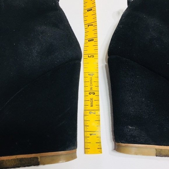 Steve Madden suede leather wedge ankle boots - Picture 3 of 6